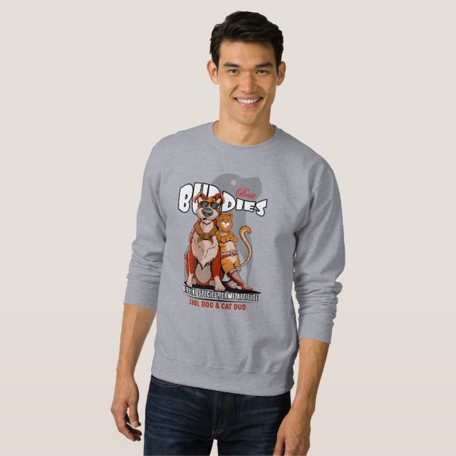 Bester Kumpel (Leichtmodus) | Männer Sweatshirt (Vorne ganz)
