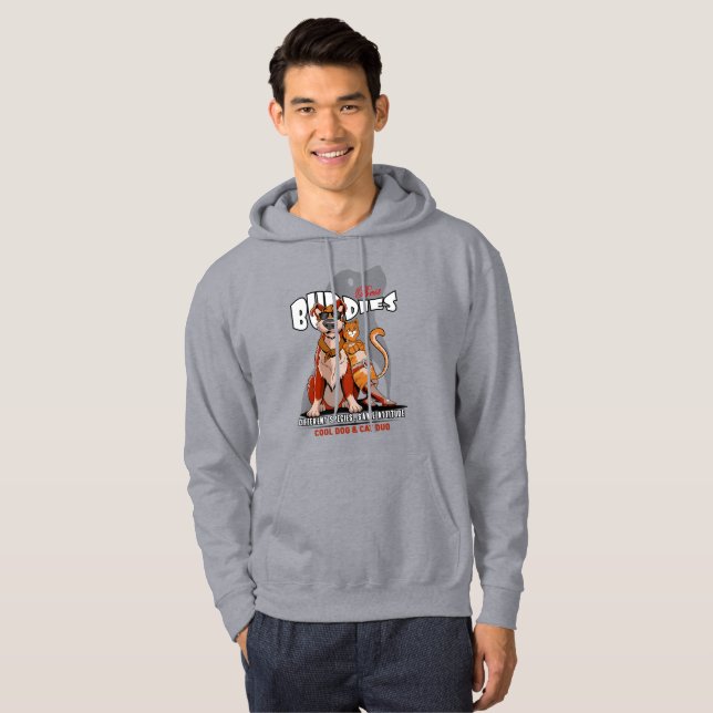 Bester Kumpel (Light-Modus) | Herren Hoodie (Vorne ganz)