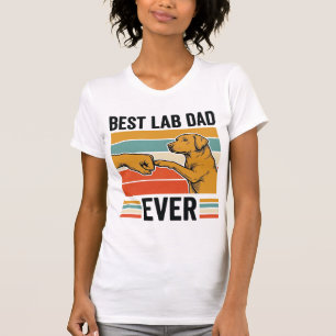 Bester Lab Dad Aller Zeiten Labrador Vintage T-Shi T-Shirt