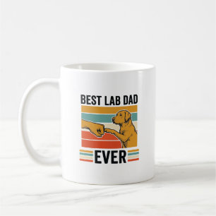 Bester Lab Dad Ever Labrador Vintage T-Shirt Desig Kaffeetasse
