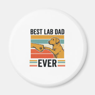 Bester Lab Dad Ever Labrador Vintage T-Shirt Desig Magnet