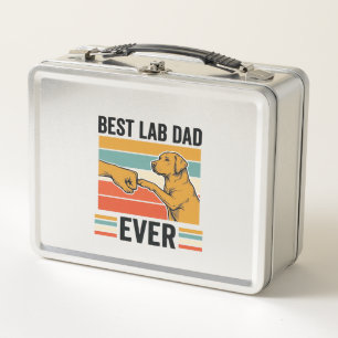 Bester Lab Dad Ever Labrador Vintage T-Shirt Desig Metall Brotdose