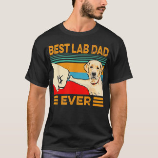 Bester Lab Dad Ever Retro T-Shirt