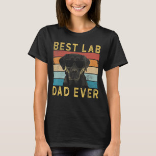 Bester Lab Dad Ever Vintage Gelber Labrador Retrie T-Shirt