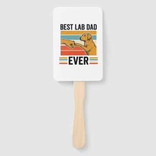 Bester Lab-Vater Aller Zeiten Labrador Vintage T-S Fächer