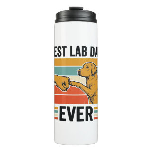 Bester Lab-Vater aller Zeiten Labrador Vintage T-S Thermosbecher