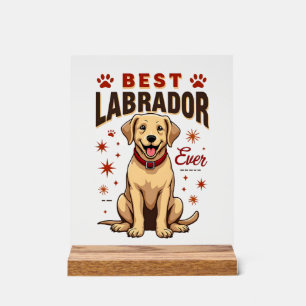 Bester Labrador-Elternteil überhaupt Vintage Labra Acrylschild