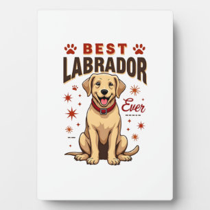 Bester Labrador-Elternteil überhaupt Vintage Labra Fotoplatte