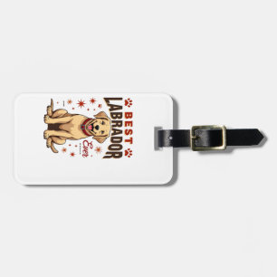 Bester Labrador-Elternteil überhaupt Vintage Labra Gepäckanhänger