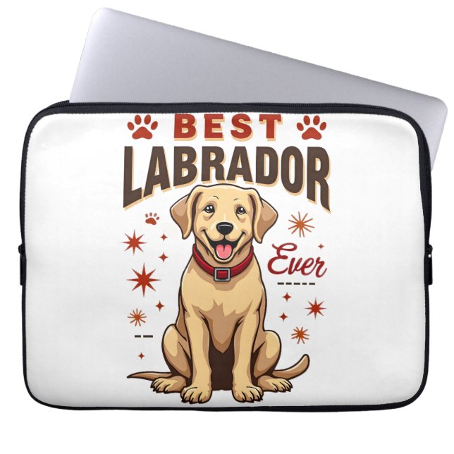 Bester Labrador-Elternteil überhaupt Vintage Labra Laptopschutzhülle (Vorderseite)