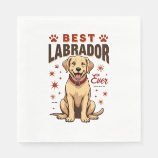 Bester Labrador-Elternteil überhaupt Vintage Labra Serviette