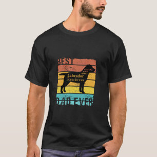 Bester Labrador Retriever Hund Papa Allerlustigst T-Shirt