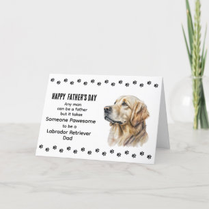 Bester Labrador Retriever Hund Papa Vatertag Feiertagskarte