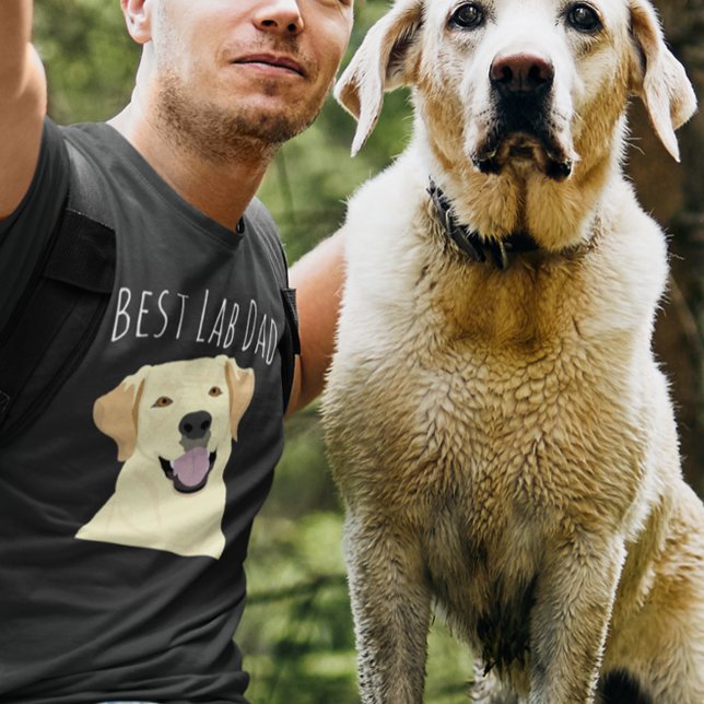 Bester Labrador Vater Gelbes Labrador Retriever T-Shirt (Von Creator hochgeladen)