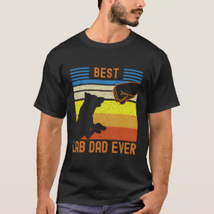 Bester Labrador Vater je Schwarz-Gelb-Schokolade-M T-Shirt