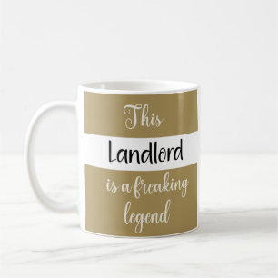 Bester Landlord je Funny Spaß Geschenk Kaffeetasse