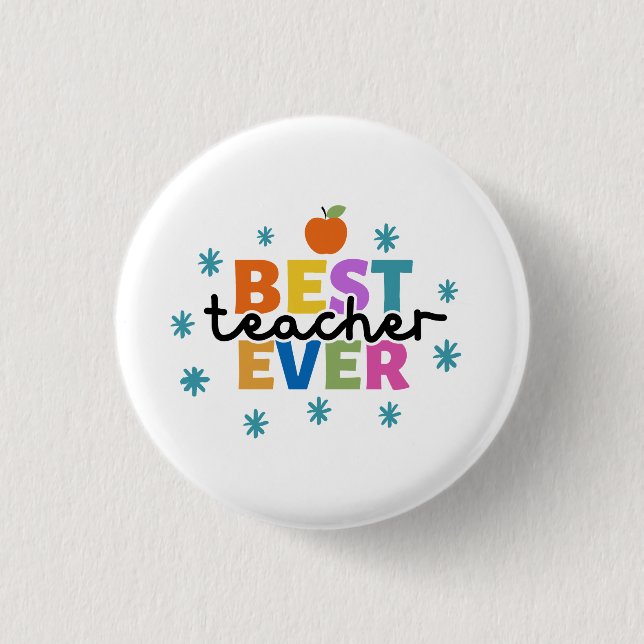 BESTER LEHRER ALLE ZEIT BUTTON (Vorderseite)