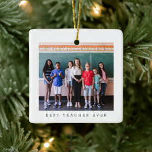 Bester Lehrer Aller Zeiten Foto Personalisiertes W Keramikornament
