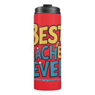 Bester Lehrer aller Zeiten Lehrerdankbarkeit Thermosbecher
