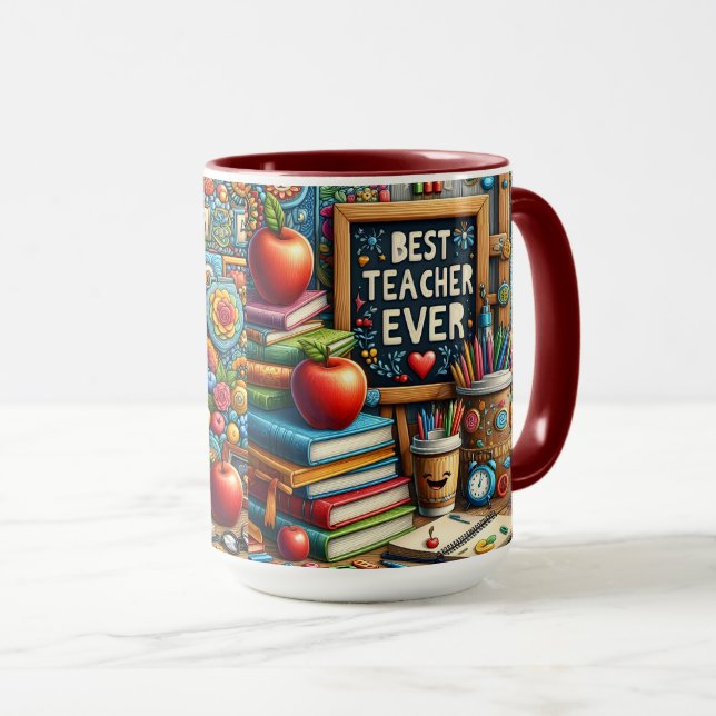 Bester Lehrer Aller Zeiten Tasse (VorderseiteRechts)