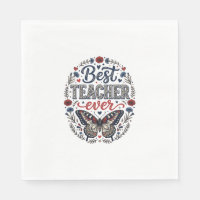 Bester Lehrer Aller Zeiten Vintage Schmetterling F