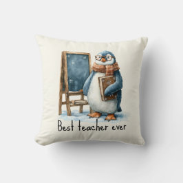 Bester Lehrer Aller Zeiten Winter Pinguin Design Kissen