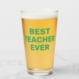 Bester Lehrer Bierpint Glas