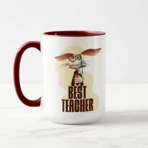 Bester Lehrer Bunny Kaninchen Klassenzimmer Humor Tasse