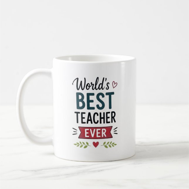 Bester Lehrer der Welt Aller Zeiten  Kaffeetasse (Links)