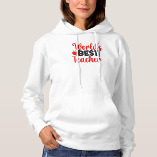 Bester Lehrer der Welt Apple Schulgeschenk Hoodie