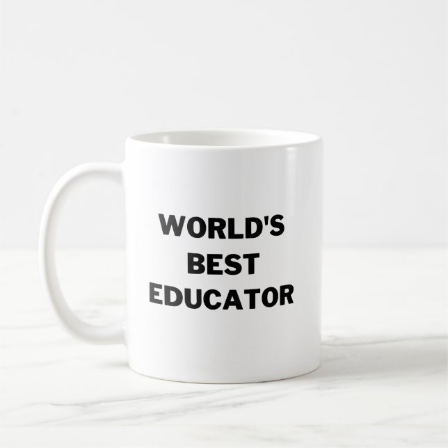 Bester Lehrer der Welt Kaffeetasse (Links)