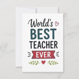 Bester Lehrer der Welt Karte