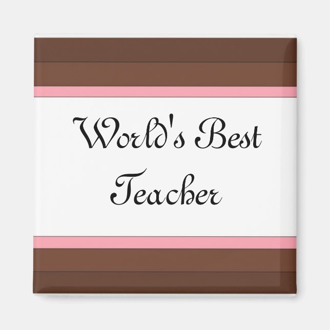Bester Lehrer der Welt Magnet (Vorne)