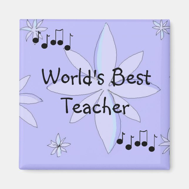 Bester Lehrer der Welt Magnet (Vorne)
