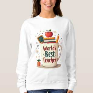 Bester Lehrer der Welt - Süß und Bunt Sweatshirt