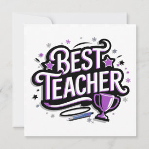 Bester Lehrer Feiertagskarte