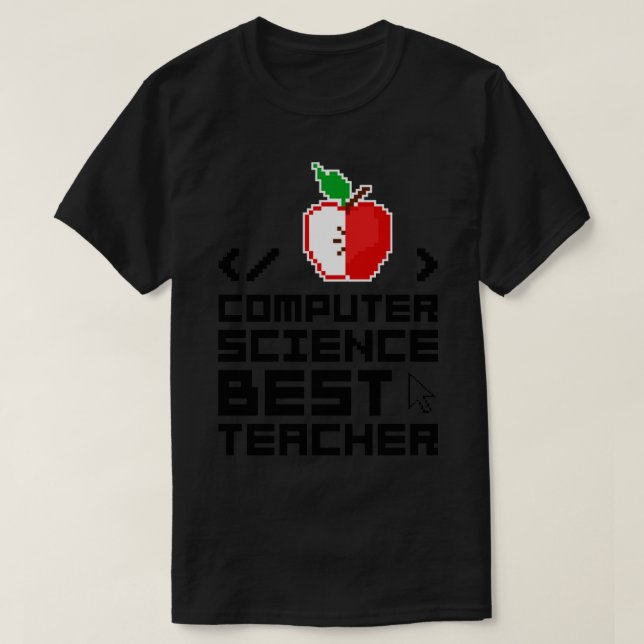 Bester Lehrer für Computerwissenschaften1 T-Shirt (Design vorne)