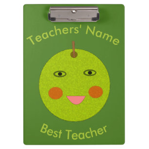 Bester Lehrer Happy Apple Custom-Zwischenablage Klemmbrett