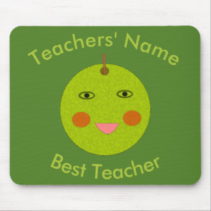 Bester Lehrer Happy Apple Mousepad