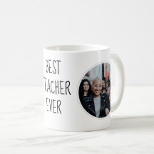 Bester Lehrer je benutzerdefinierte Foto-Tasse