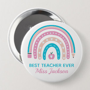 Bester Lehrer je - Geschenk für Lehrer Button