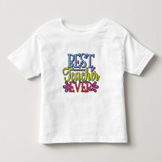 Bester Lehrer je Kleinkind T-shirt (Vorderseite)
