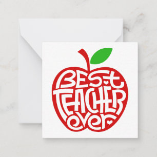 Bester Lehrer je Mitteilungskarte