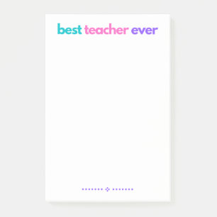 Bester Lehrer je Notepad Post-it Klebezettel