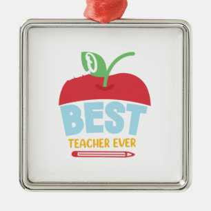 Bester Lehrer je Ornament Aus Metall
