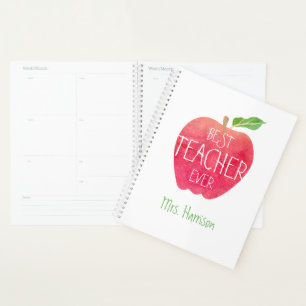 Bester Lehrer je Personalisierter Aquareller Planer