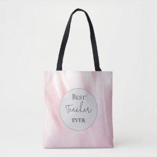"Bester Lehrer je" Pink Tote Tasche