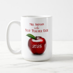 Bester Lehrer je Red Apple   Geschenk für Lehrer Kaffeetasse