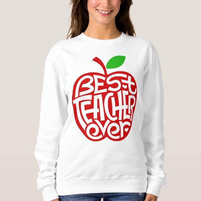 Bester Lehrer je Sweatshirt (Vorderseite)