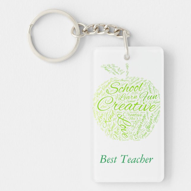 Bester Lehrer-Keyring Schlüsselanhänger (Vorderseite)